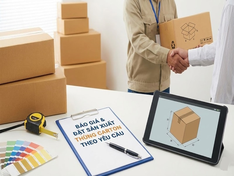Báo giá & Đặt sản xuất thùng carton theo yêu cầu